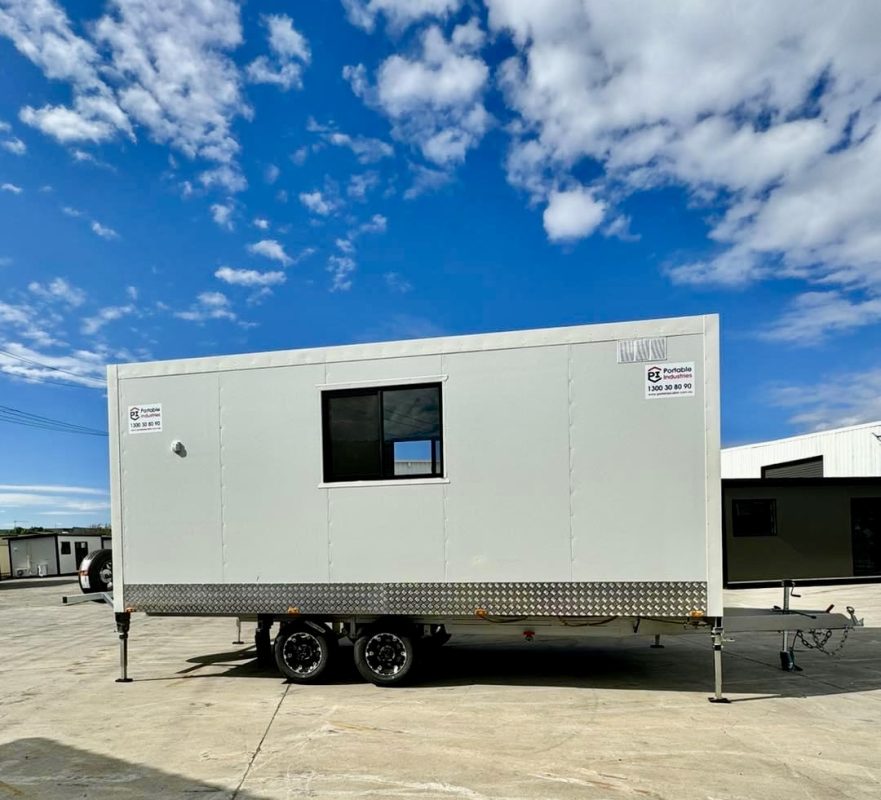 Twin Axle mobile site shed 1 Portable Industries 8